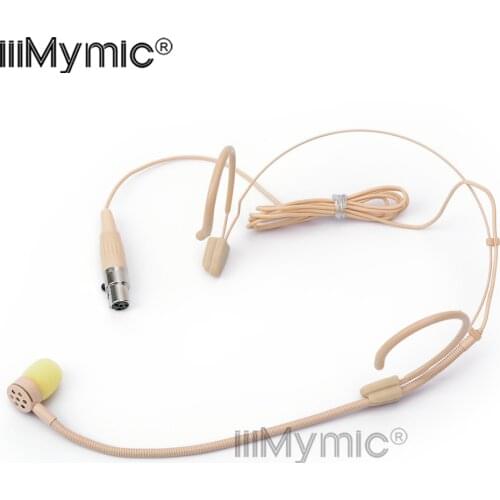 Perfect for Singing Concert !! PRO Headset Microphone Mini 4 Pin XLR TA4F Cardioid Condenser Mic for Shure Wireless Bodypack