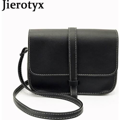 JIEROTYX Mini Small Square Flap Bag Fashion High Quality PU Leather Messenger Bags Women Phone Handbag Solid Chain Shoulder Bag