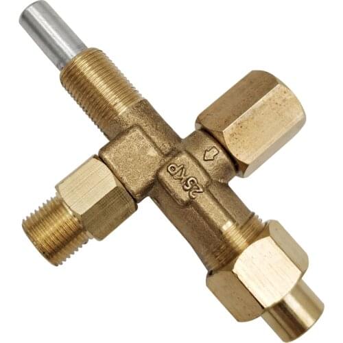 EARTH STAR Gas Heater Valve brass safety valve With M12 Inlet and Outlet