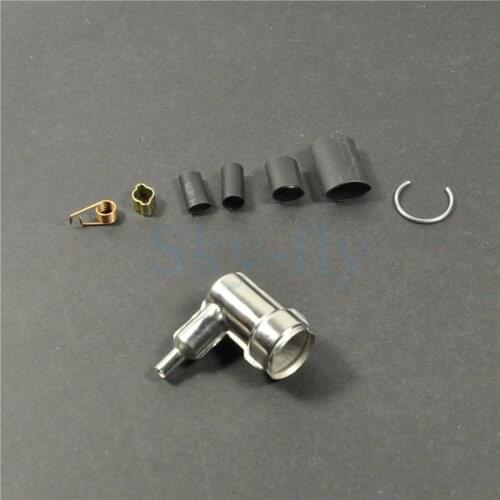 Rcexl Spark plug caps and boots for NGK BMR6A 14MM KIT 90 Degree Spark Plug