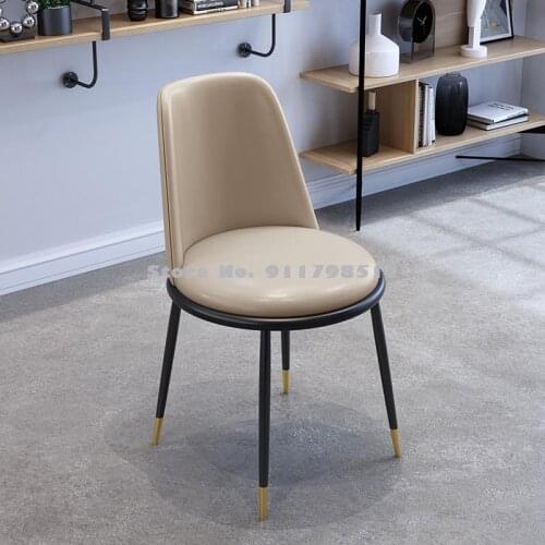 Nordic leisure home backrest chair makeup net red ins desk chair light luxury minimalist commercial dining dining chair
