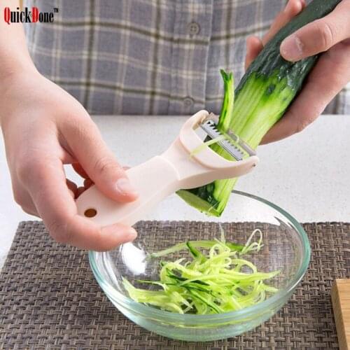 QuickDone 2 in 1 Mlutifunctional Peeler Vegetable Fruit Grater With Stainless Steel Blade Durable Kitchen Accessories AKC6122