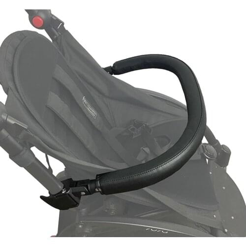 Stroller Bar Handle Bar for Bugaboo Bee Babyzen Yoyo Yoya Stroller Armrest Pu Leather Cover Pram Bumper Bar Trolley Accessories