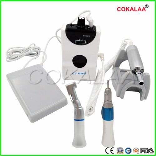 High Quality Dental portable mini Micro motor Brushless Machine with contra angle straight handpiece 50,000 RPM grinding Machine