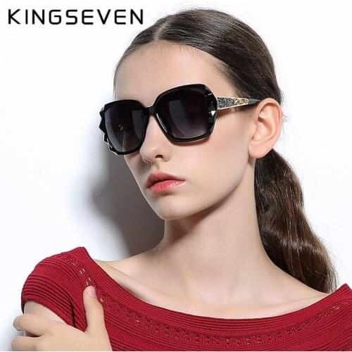 KINGSEVEN Sunglasses Women Gradient Polarized Diamond Frame Sun Glasses For Driving Luxury Lady Shades Eyewear Accessories 7538