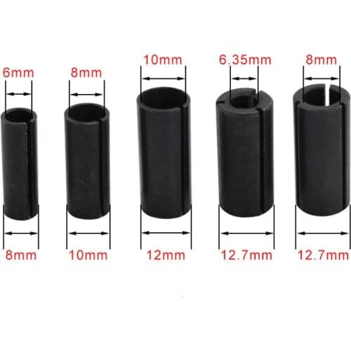 1pc CNC Router Bit High Precision Adapter Collet Adapter Chuck Collet Shank Milling Cutter Tool 6mm 6.35mm 8mm 10mm 12mm 12.7mm