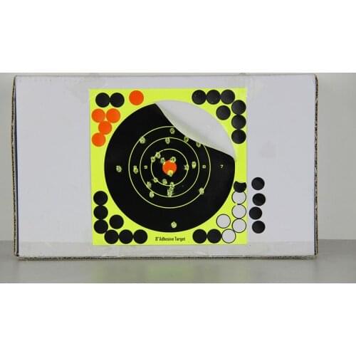 10pcs Training Target Fluorescent Paper Shooting Splash Adhesive Reactivity Target Stickers for Bow Arrow Archery Training