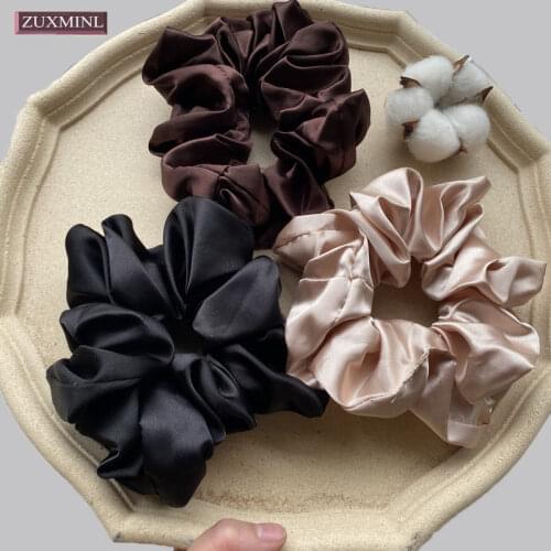 1pcs New Oversized Scrunchie For Women Elastic Satin Hair Bands Girls Large Silk Hair Tie Big Hair Rope Ponytail Holder Headwear