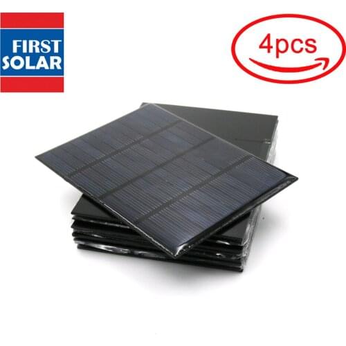 12V1.5W Silicon Epoxy Solar Panels Module Mini Solar Cells For Charging Cellphone Battery Wholesale
