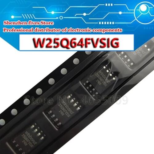 2-10piece) W25Q64FVSSIG W25Q64FVSIG 25Q64FVSSIG 25Q64FVSIG 25Q64FVS1G W25Q64 25Q64 SOP8 new original In Stock