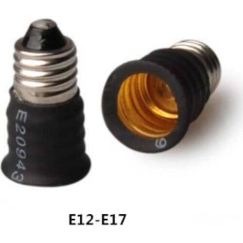 10PCS Universal White PBT E12 E11 E10 to E17 LED Light Base Conversion Lamphead Led Bulbs Adaptor Lamp holder