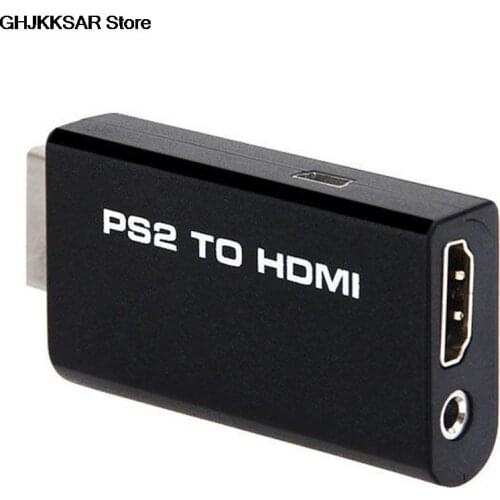 For PS2 To HDMI-compatible 480i/480p/576i Audio Video Converter Adapter With 3.5mm Audio Output Supports For PS2 Display Modes