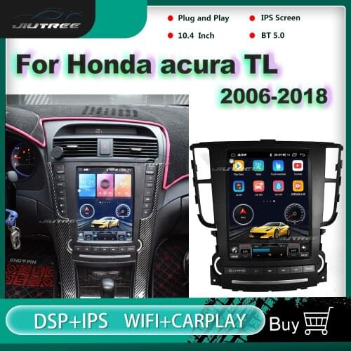 2din Car Radio Multimedia Audio Player for Honda acura TL 2006-2018 Tesla Style Navigation GPS Android Headunit Auto Stereo