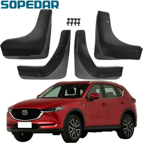 SOPEDAR 4PCS Splash Guard Mudflaps for Mazda CX-5 2017 2018 2019 Front Rear Mud Flap Auto Stying Mudguards Fender Exterior Parts