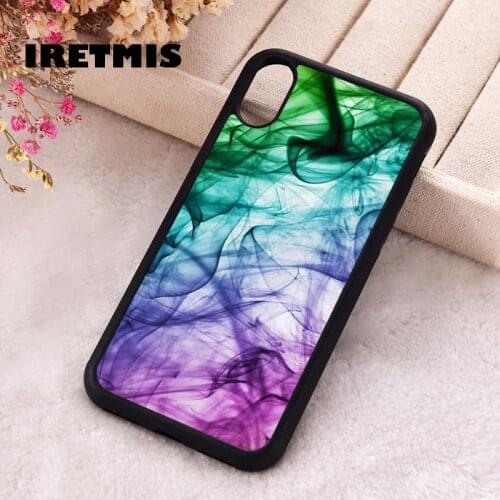 Iretmis 5 5S SE 2020 Phone Cover Case for iPhone 6 6S 7 8 Plus X Xs XR 11 12 Mini Pro Max Rubber Silicone Colorful Smoke