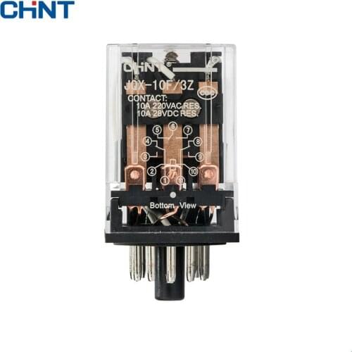 CHINT Small Intermediate Relay Electromagnetic Relay JQX-10F 3Z 220VAC,110VAC,24VDC,12VDC