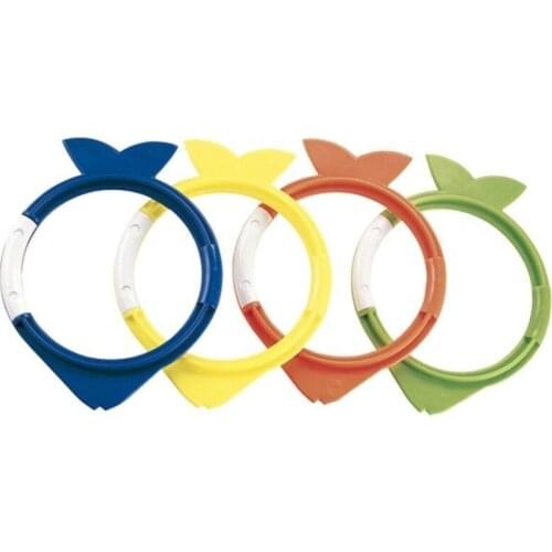 Child Swimming Practise Diving Training Rings Fish Shape Swimming Pool Water Toys 4pc/set