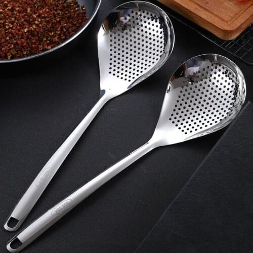 1pcs 304 Stainless Steel Colander With Handle For Kitchen Food Strainer Colander Dumpling colander Cooking Tool