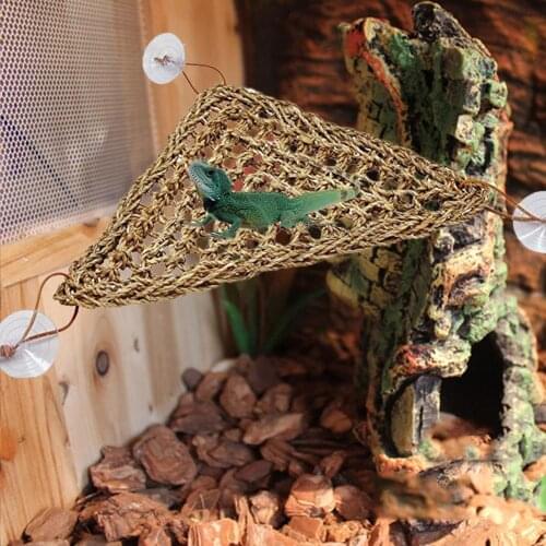 Reptile Lizard Hammock Hamster Reptile Grass Mat Pet Bed wholesale