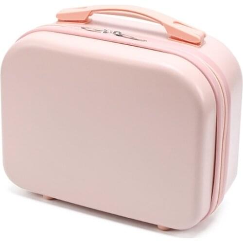 Mini Travel Hand Luggage Cosmetic Case Small Portable Carrying Pouch Cute Suitcase for Makeup Multifunctional Storage Organizer