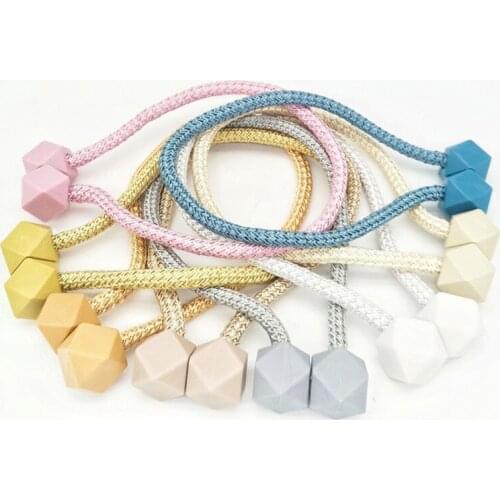 2pc Curtain Tieback Creative Ball shape Magnetic Curtains Buckle Tie Rope Backs Curtain Buckle Clips Holder Room Home Decoration