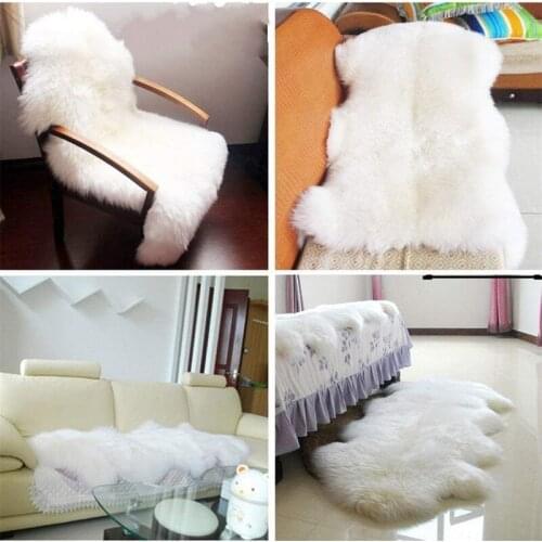 Yooap alfombra Faux Fur Sheepskin Style Rug Faux Comfortable Soft Useable Wool Blanket For Bedroom Sofa Floor Throw