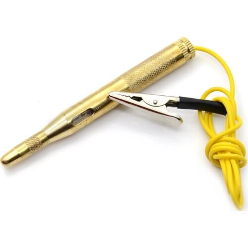 Hot Sales DC 6V 12V 24V Probe Light System Test Probe Lamp Auto Car Light Circuit Tester Lamp Voltage Test Pen Detector Copper