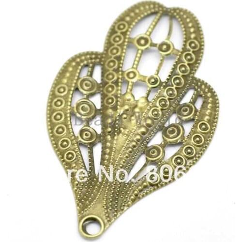 Best Quality 30 Pcs Bronze Tone Filigree Cactus Charm Pendants Embellishments Jewelry Findings 61x38mm(W03500 X 1)