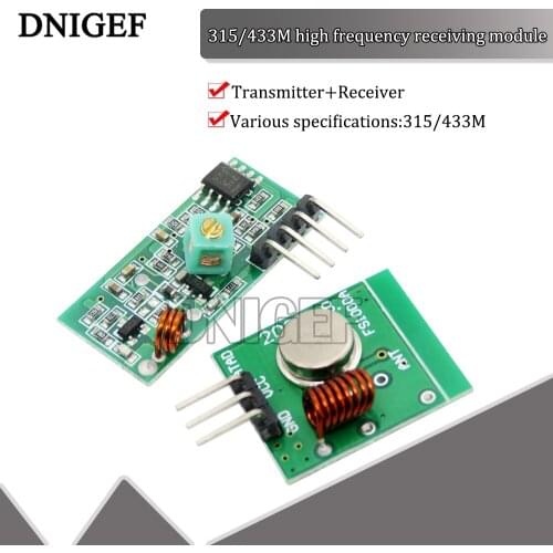 315Mhz 433Mhz Wireless Transmitter Module And Receiver Kit DC 5V 315Mhz 433MHZ Wireless For Arduino Raspberry Pi /ARM/MCU Diy