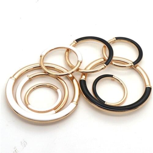 NEW Metal Round Buckle Alloy O Ring For Overcoat Bag Crafts DIY Decoration Sewing Accessories 50PCS
