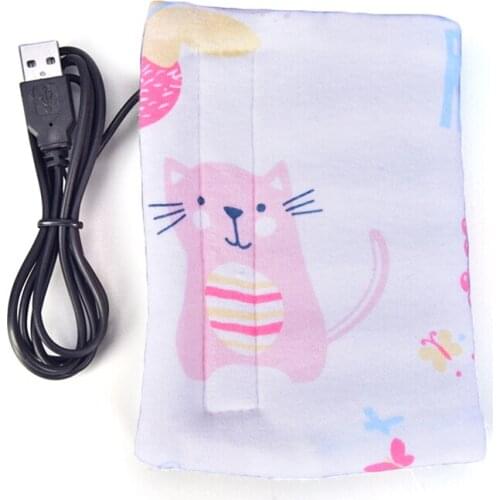 Portable Bottle Warmer Heater Travel Baby Kids Milk Water USB Cover Pouch Soft