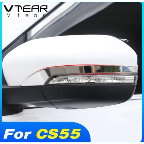Vtear Rearview Mirror Frame Styling Anti-Scratch Trim Accessories Car Exterior Stickers Cover Decoration Parts For Changan CS55