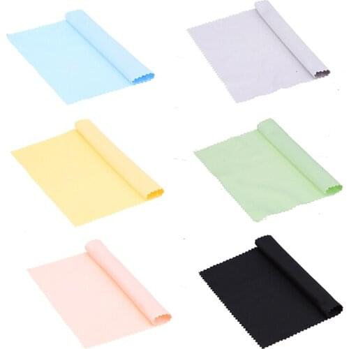 10pcs/lot Microfiber Cleaning Cloth 14*14cm Sunglasses Eyeglasses Glasses Eyewear Clean Lens Cloth Accessories Cleaning Wipes