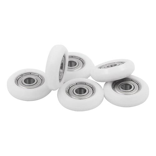 3d printer pulley 5mmx21.5mmx7mm nylon plastic spherical arc ball bearing include 625ZZ R5x21.5x7 1pcs