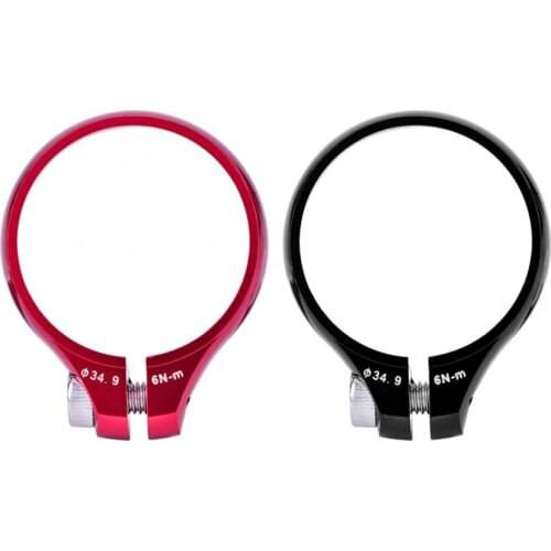 Super Light Bike Seat Post Clamp Aluminium Alloy 34.9mm Mountain Road Bicycle Seat Post Clamp for 30.8mm and 31.6mm Seat Pipe