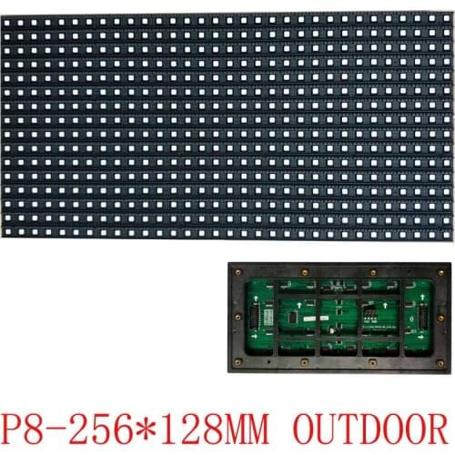Outdoor P8RGB 256*128mm Led Screen Module board 32*16 pixels High resolution 1/4 Scan led display
