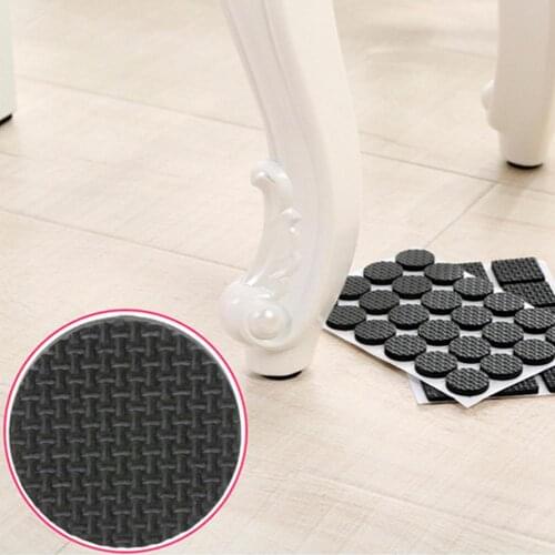 48pcs Thicken Anti-slip Wear-resistance Self Adhesive Pads Protecting Furniture Leg Feet Felt Mat for Chair Table Desk Floor