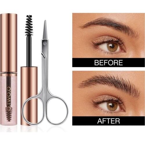 Eyebrow Gel Waterproof Brow Shaping Soap Brows Sculpt Lift Styling Cosmetics Long Lasting Fast Dry Gel With Scissors