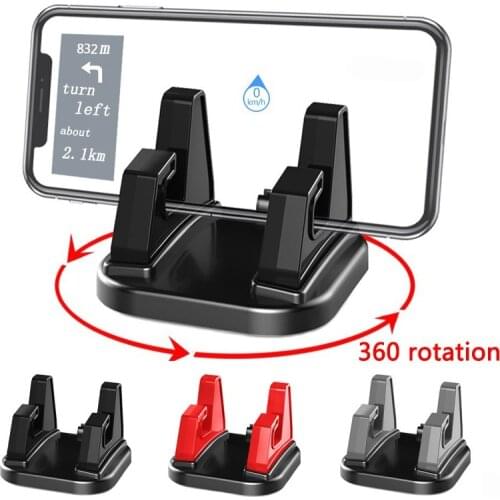 Rotating Car Phone Holder Non-slip Dashboard Bracket 360 Rotation Simple Useful Auto Mobile Phone GPS Stand