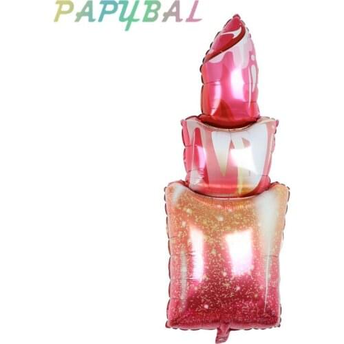 1pcs 120x40cm Jumbo Lipstick Shape Balloons wedding Bridal Shower Valentines Day Spa Party Supplies Marriage Decorations Globos