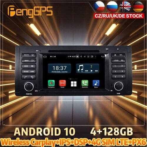 128G Android10 PX6 DSP For BMW E53 X5 1999 - 2005 Car DVD GPS Navigation Auto Radio Stereo Video Multifunction CarPlay HeadUnit