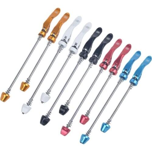 148/185mm Bicycle Wheel Hub Skewers Front Rear Quick Release Skewers MTB Road Bike Clip Lever Axle Quick Release Pole Set
