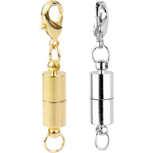 6x Necklace Clasp Jewelry Rhinestone Lobster Clasps Connector