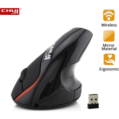 2.4Ghz Wireless Mouse Rechargeable Optical Vertical Ergonomic Wrist Healing For Gamer With Mouse Pad