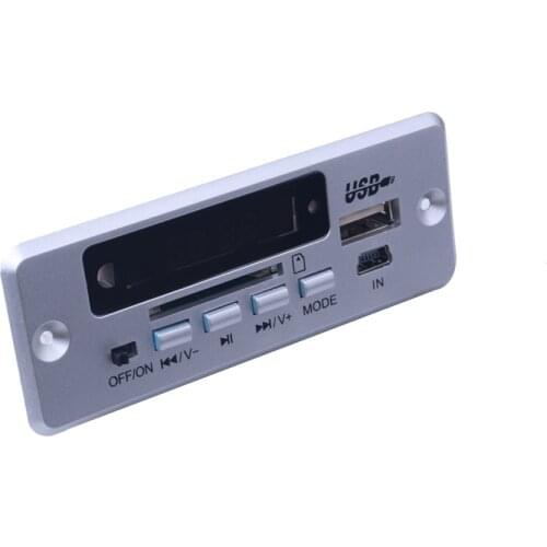 Bluetooth5.0 MP3 Decoding 5V 12V Board Module Wireless Car USB MP3 Player TF Card Slot / USB / FM / Remote Decoding Board
