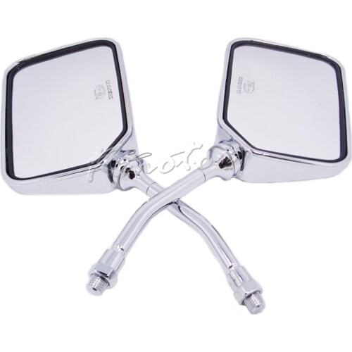 Motorcycle Rearview Side Mirrors 10mm thread Universal for Honda Yamaha Suzuki Kawasaki Street Bike Scooter Cruiser Chopper