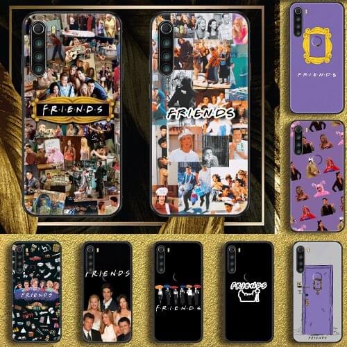 TV Friends Phone case For Xiaomi Redmi Note 7 7A 8 8T 9 9A 9S 10 K30 Pro Ultra black luxury cover soft waterproof 3D hoesjes