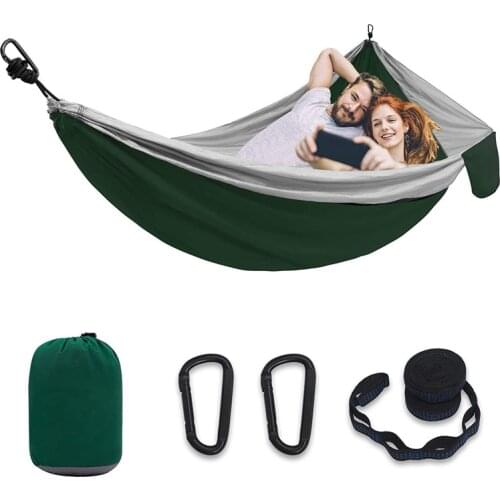 Camping Hammock Travel Hammock Single Hammock Durable Nylon Parachute Portable Hammock for Outdoor