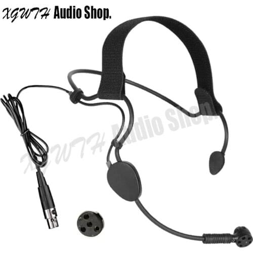 Headset Condenser ME3 Microphone Headworn Mic For Shure Wireless Body-Pack Transmitter System Mini 4pin XLR TA4F Connector