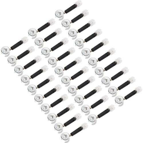 Uxcell Furniture Connecting Kit 15mm OD Cam Fitting M6x40mm Screws Carbon Steel 30 Sets